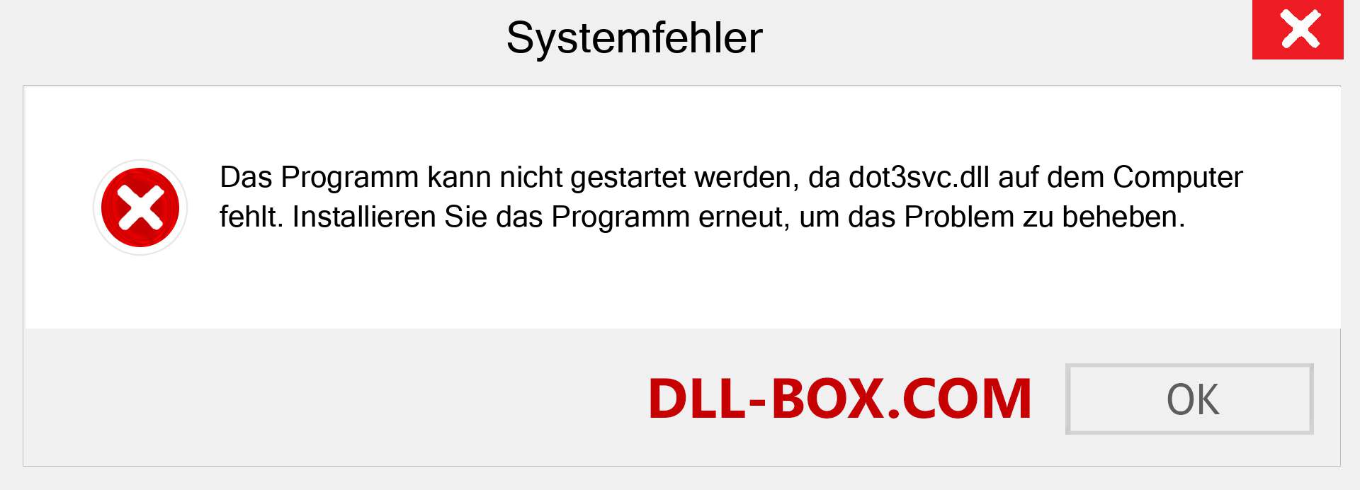 dot3svc.dll-Datei fehlt?. Download für Windows 7, 8, 10 - Fix dot3svc dll Missing Error unter Windows, Fotos, Bildern